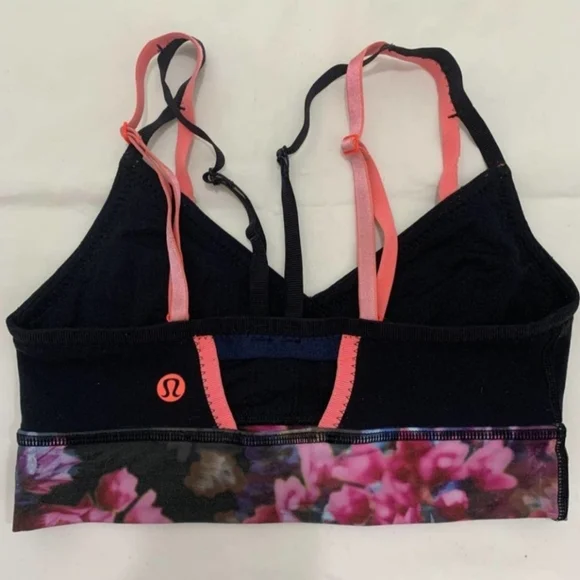 Lululemon Athletica Black and Purple Sports Bra Intimates - Picture 4 of 8